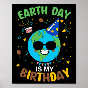 Der Tag der Erde ist mein Geburtstag 3 Poster