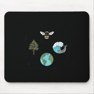 Der Tag der Erde Rette die Bienen Pflanze mehr Bäu Mousepad