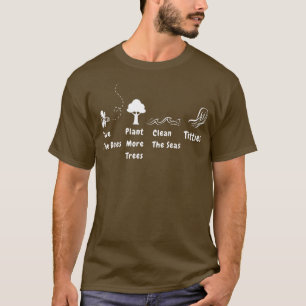 Der Tag der Erde Rette die Bienen Pflanze mehr Bäu T-Shirt