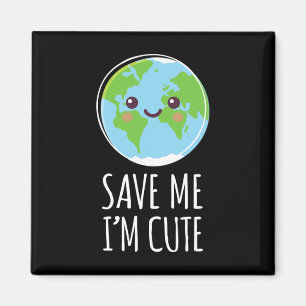 Der Tag der Erde Rette unsere Planeten-Klimaschutz Magnet