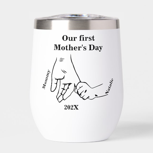 Der Tag der ersten Mutter ist glücklich. (Vorderseite)