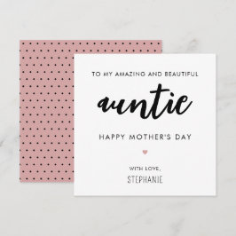 Der Tag der Mutter ist Minimalistisch und modern Karte