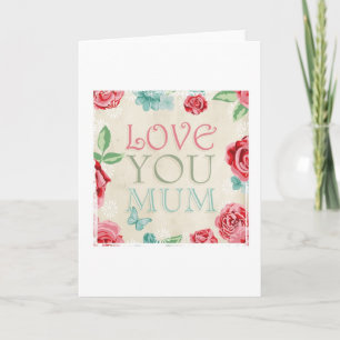 Der Tag der Mutter "Liebe Sie Mama-" Gruß-Karte Karte