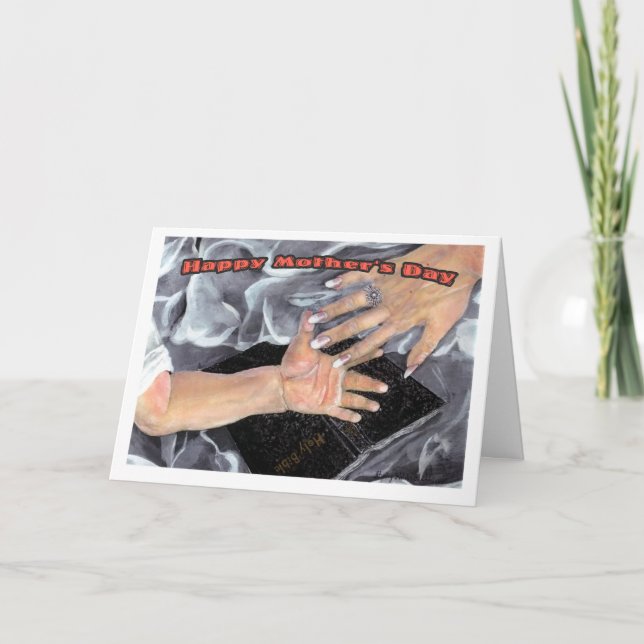 Der Tag der Mutter vom Ehemann Karte (Vorderseite)