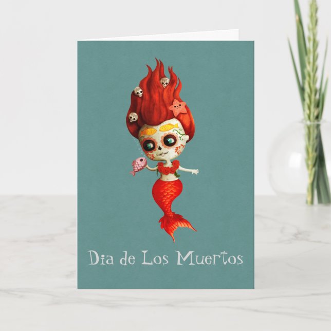 Der Tag der toten Meerjungfrau Karte (Vorderseite)