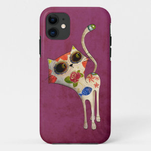 Der Tag der toten weißen niedlichen Katze iPhone 11 Hülle
