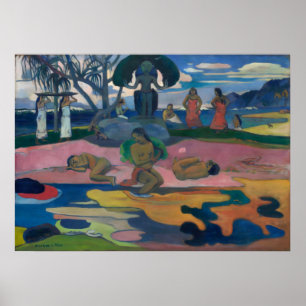 Der Tag des Gottes durch Paul Gauguin Poster