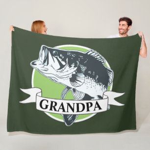 Der Tag des Großvater-Barschangeln-Großvaters Fleecedecke