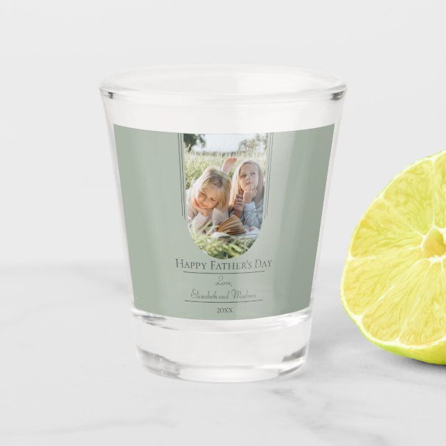 Der Tag des modernen Fotos | Sage Green Schnapsglas (Vorderseite)