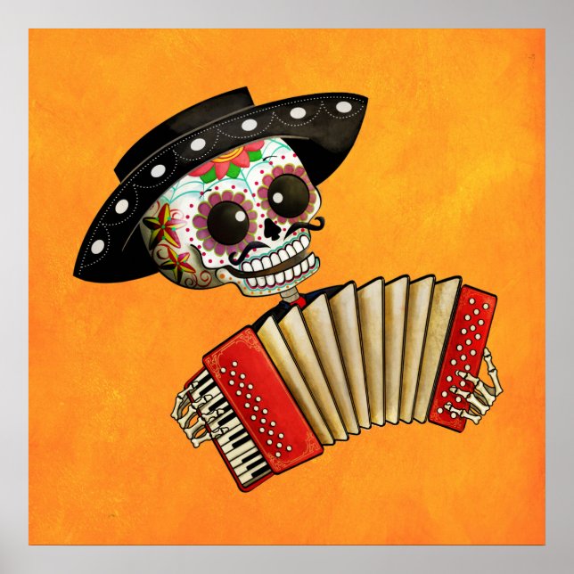 Der Tag des toten Skeletts El Mariachi Poster (Vorne)