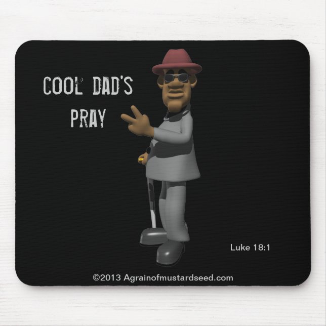 Der Tag des Vaters des coolen Vaters Mousepad (Vorne)