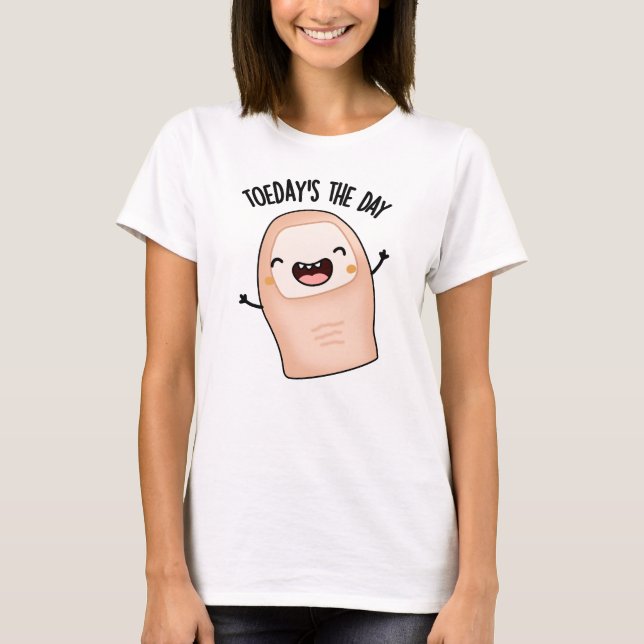 Der Tag Funny Toe Pun T-Shirt (Vorderseite)