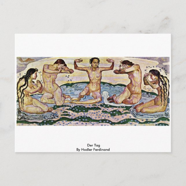 Der Tag von Hodler Ferdinand Postkarte (Vorderseite)