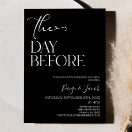 Der Tag vor der Hochzeit Probe Mittagessen Einladung