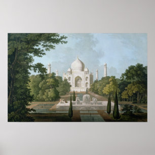 Der Taj Mahal, Agra, aus dem Garten Poster
