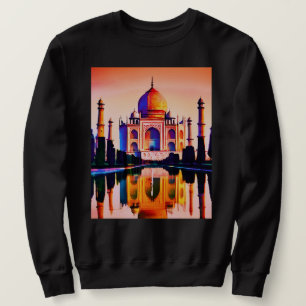 Der Taj Mahal gegen den Sonnenuntergang Sweatshirt