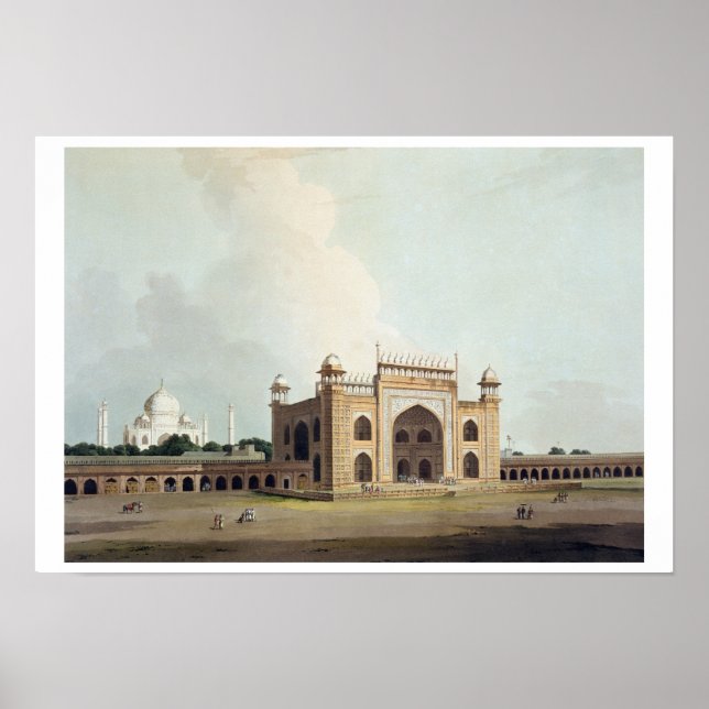 Der Taj Mahal in Agra, von "Orientalischer Landsch Poster (Vorne)
