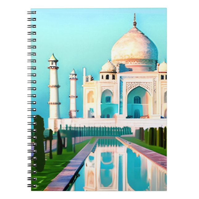 Der Taj Mahal unter einem Morgenhimmel Notizblock (Vorderseite)