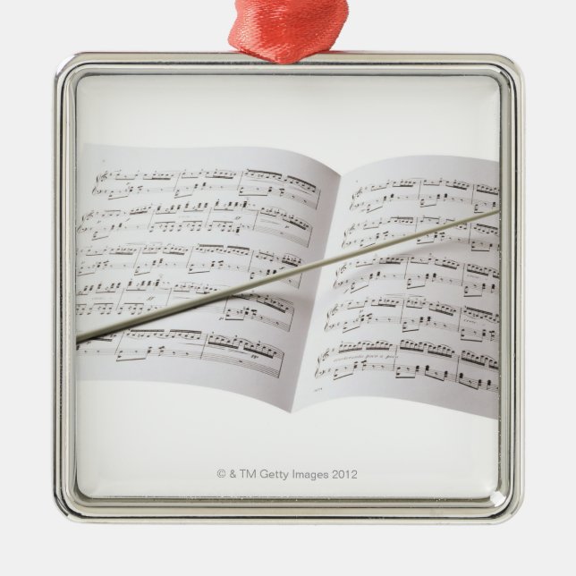 Der Taktstock des Leiters Ornament Aus Metall (Vorne)