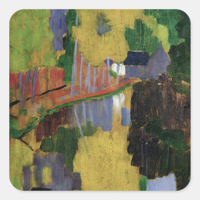 Der Talisman Quadratischer Aufkleber (Vorderseite)