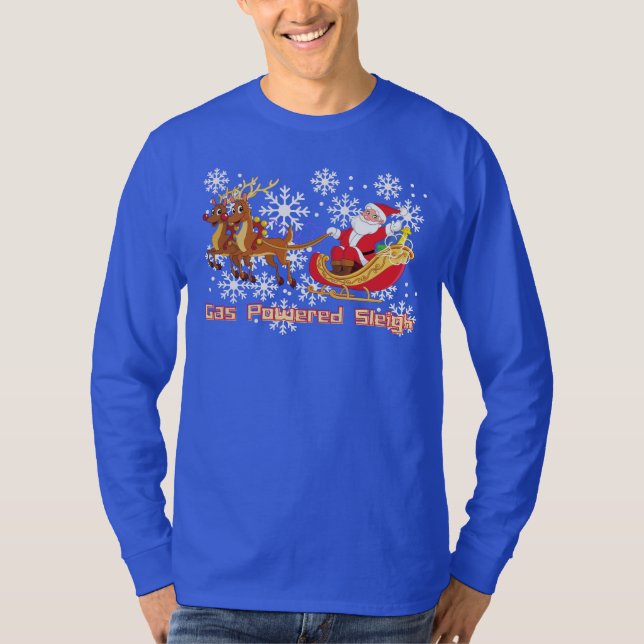 Der Tankwagen des Weihnachtsmanns T-Shirt (Vorderseite)