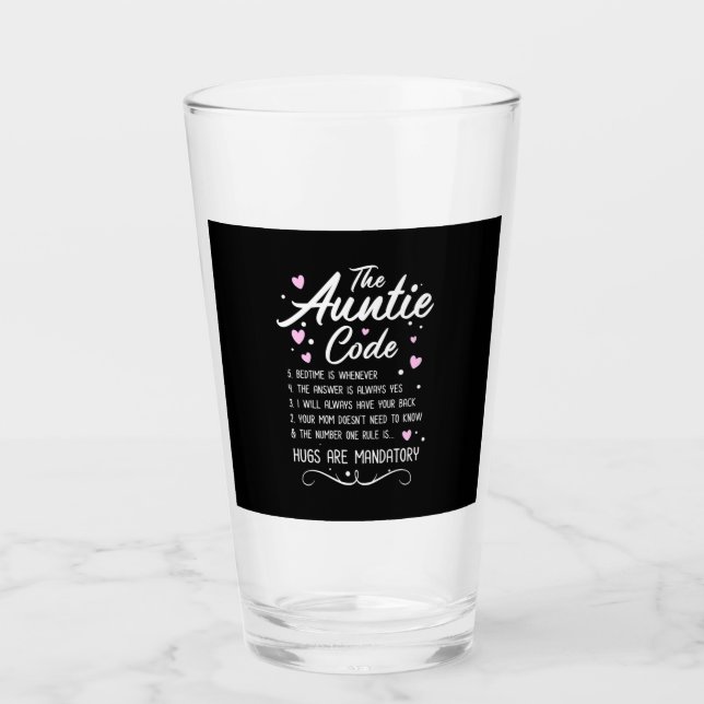 Der Tante-Code Glas (Vorderseite)