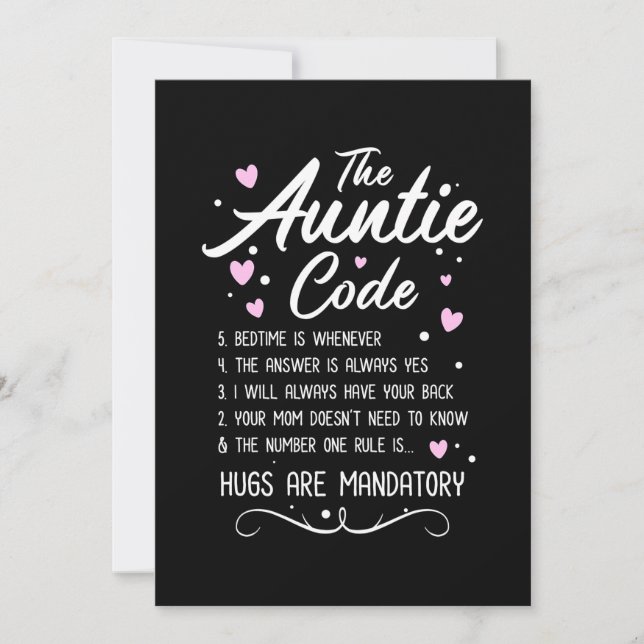 Der Tante-Code Save The Date (Vorderseite)
