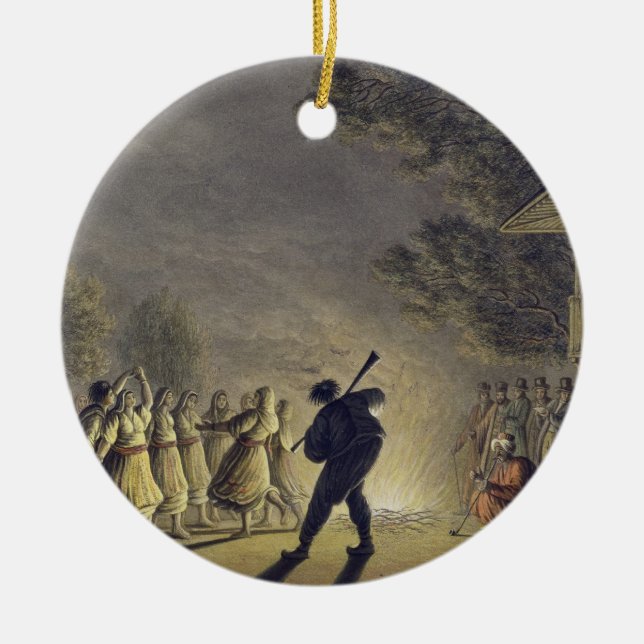 Der Tanz der bulgarischen Bauern, Kneipe. durch Keramik Ornament (Vorne)
