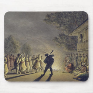 Der Tanz der bulgarischen Bauern, Kneipe. durch Mousepad