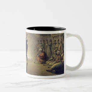 Der Tanz der bulgarischen Bauern, Kneipe. durch Zweifarbige Tasse