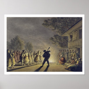 Der Tanz der bulgarischen Bauern, Pub von Willi Poster
