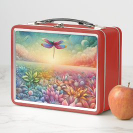 Der Tanz der Dragonfly Metall Brotdose