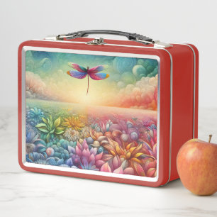 Der Tanz der Dragonfly Metall Brotdose