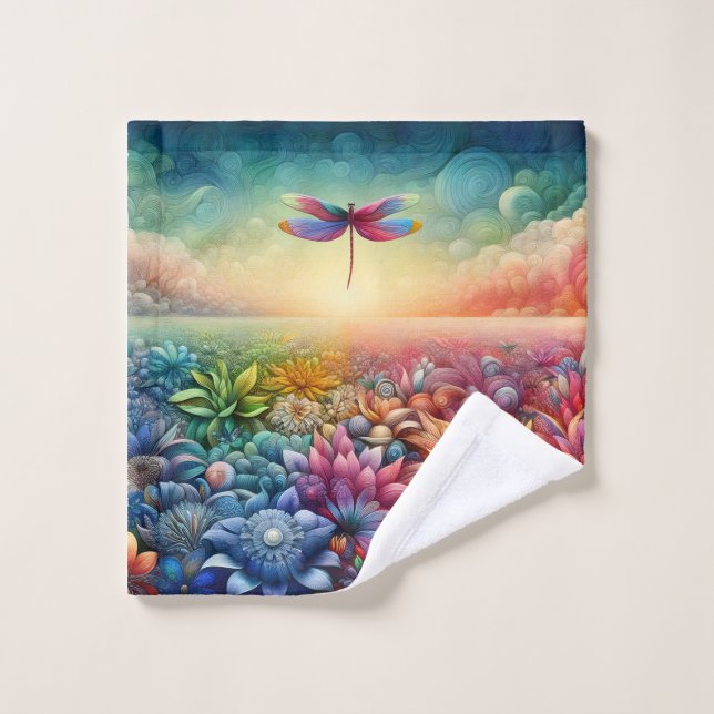 Der Tanz der Dragonfly Waschlappen (Waschlappen)