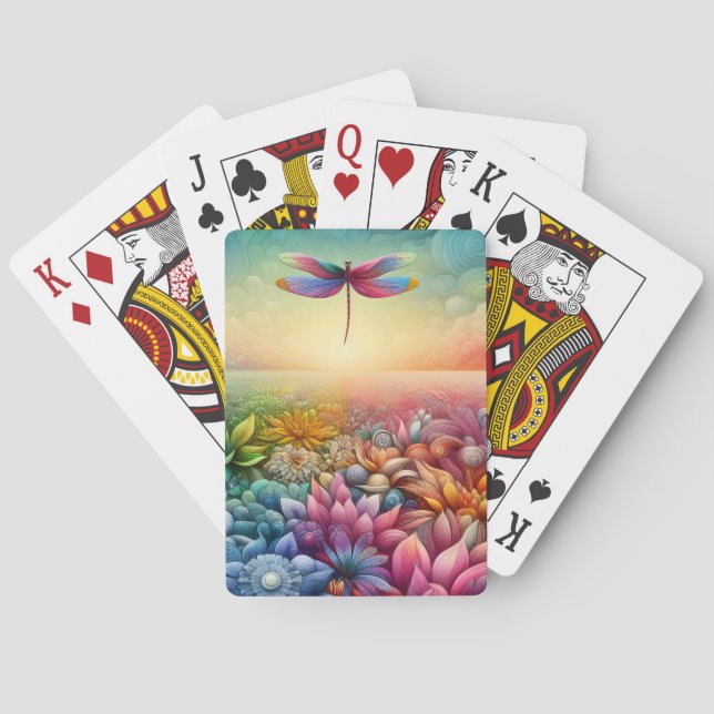 Der Tanz der Libelle - Spielkarten (Rückseite)