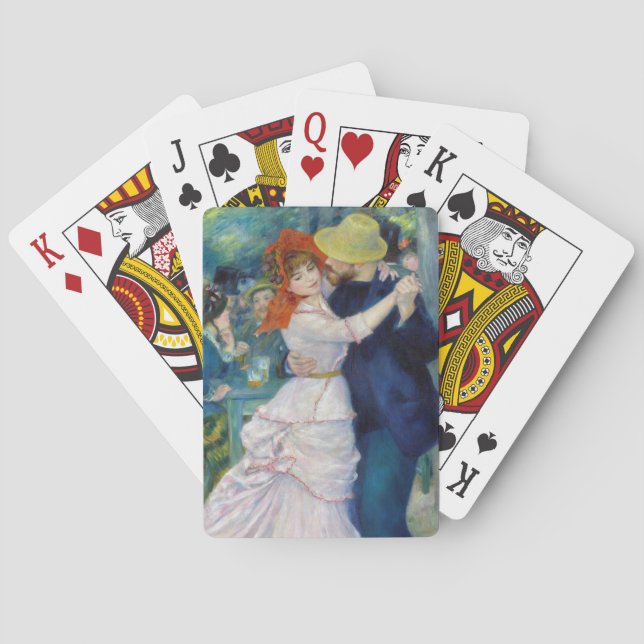 Der Tanz in Bougival von Pierre-Auguste Renoir Spielkarten (Rückseite)