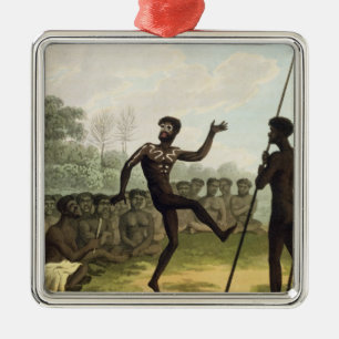 Der Tanz, Ureinwohner von New South Wales Silbernes Ornament