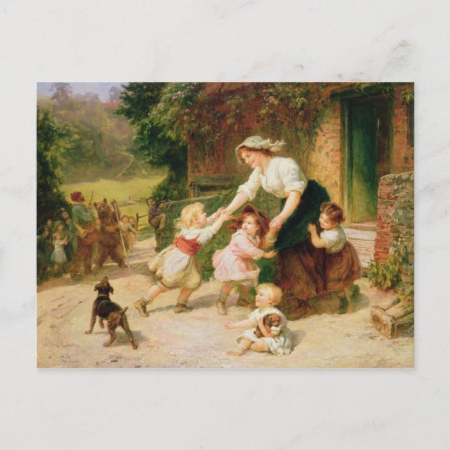 Der tanzende Bär Postkarte (Vorderseite)