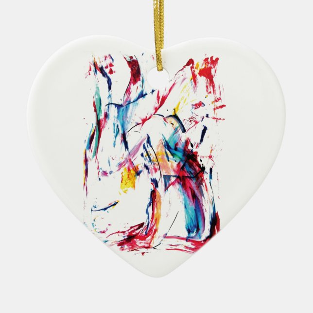 Der Tänzer Keramikornament (Vorne)