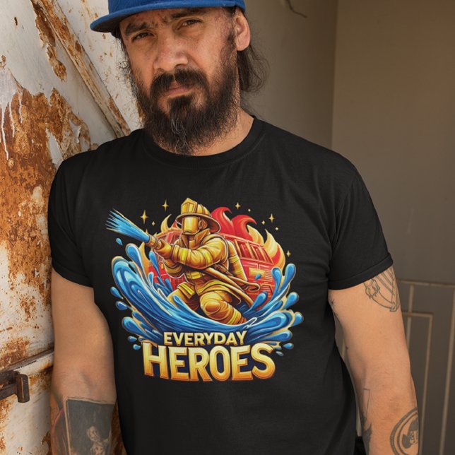 Der tapfere Feuerwehrmann kämpft gegen die Blaze T-Shirt (Von Creator hochgeladen)