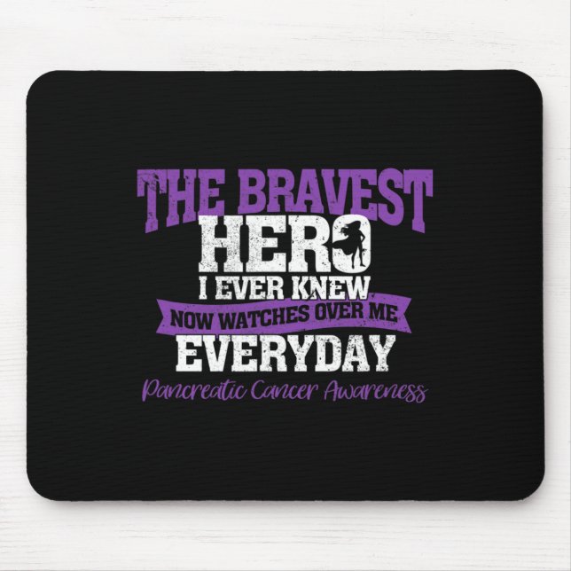 Der tapferste Heldenbeobachter über mir Bauchspeic Mousepad (Vorne)