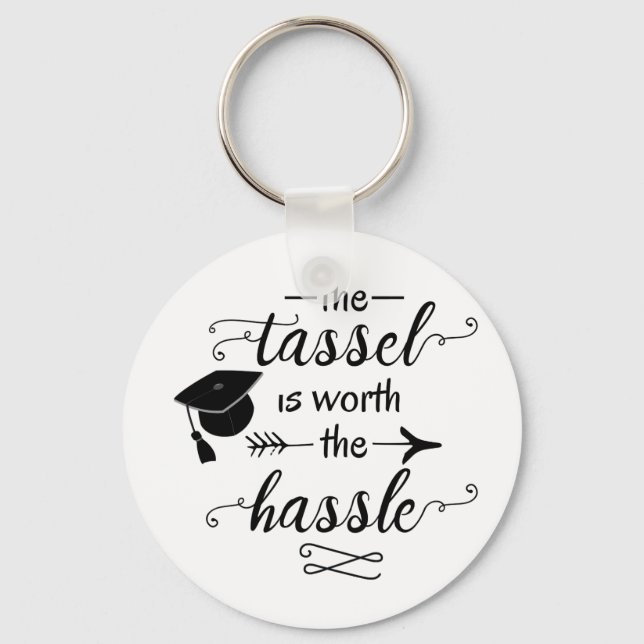 Der Tassel ist den Aufwand wert Schlüsselanhänger (Vorderseite)