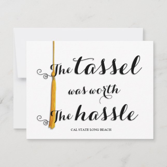 Der Tassel war die Mühe wert - Klasse von 2014 Ankündigung (Vorderseite)