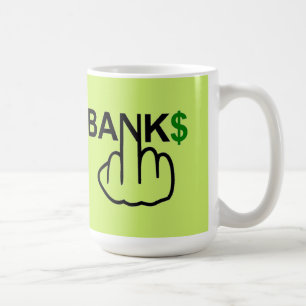 Der Tassen-Vogel, der Banken umdreht, verderben Kaffeetasse