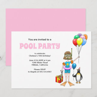 Der Taucher und der Pinguin Einladung