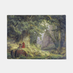 Der tausendjährige Eichenbaum (von Karl Lessing) Fußmatte