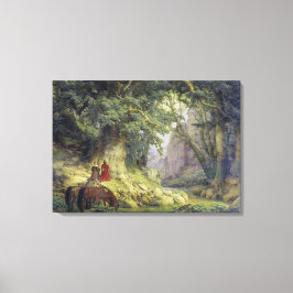 Der tausendjährige Eichenbaum (von Karl Lessing) Leinwanddruck