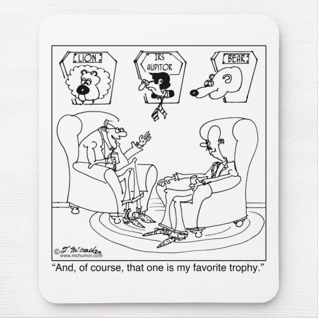 Der Taxidermist u. der IRS-Wirtschaftsprüfer Mousepad (Vorne)