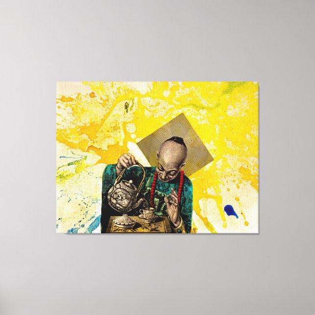 Der Tea Man von Michael Moffa Leinwanddruck (Vorderseite)