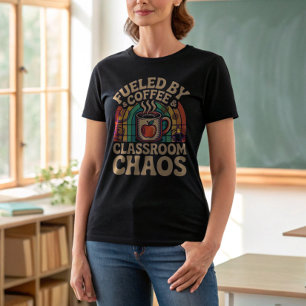 Der Teacher im Retro-Stil mit Kaffee - zurück in d T-Shirt